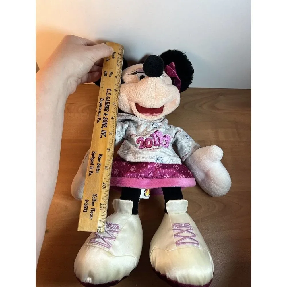 Disneyland Resort Disney Parks Minnie Mouse 2010 Hoodie Get Soaked Plush 14